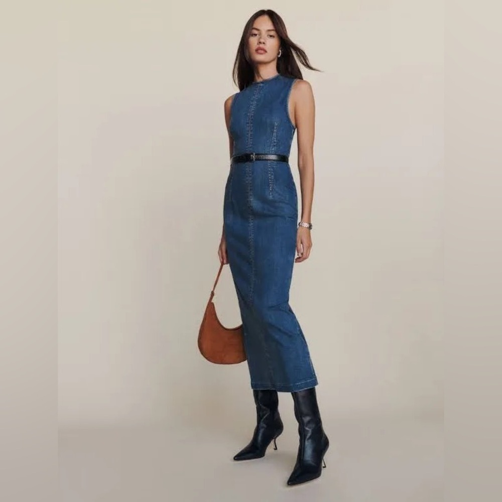 Kendi Denim Midi Dress